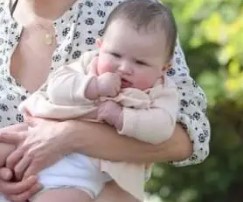 Teddy Cadan with mother